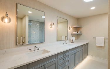 Lykos residential remodel - Bathroom with 2 sinks