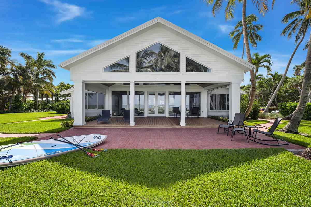Rear home view built by the Lykos Group, Southwest Florida